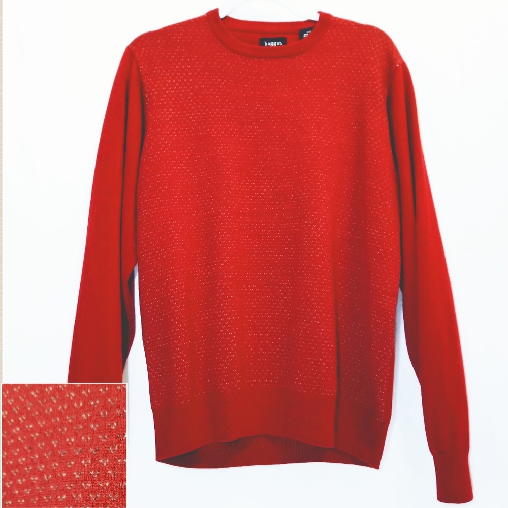 Haggar Contrast Texture Sweater